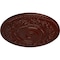 Ekena Millwork Rose Ceiling Medallion (Fits Canopies up to 13 1/2"), 33 7/8"OD x 2 3/8"P, Brushed Mahogany CM33ROBMF - alternate 2